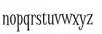 Screwby Extended Condensed Light Font LOWERCASE