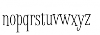 Screwby Extended Condensed Thin Font LOWERCASE