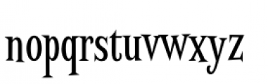 Screwby Extended Condensed Font LOWERCASE