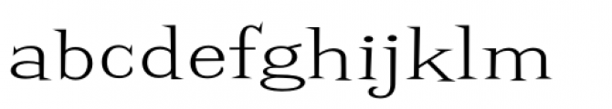 Screwby Extended Wide Light Font LOWERCASE