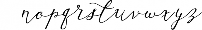 Script Font Calligraphy Marilia-Pro Font LOWERCASE
