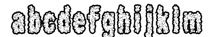 Scab Font LOWERCASE