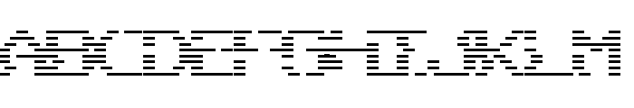 Scanlines Regular Font UPPERCASE