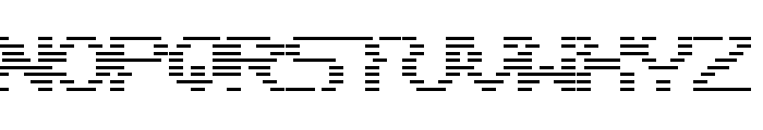 Scanlines Regular Font UPPERCASE