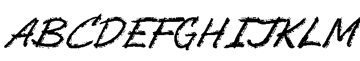 ScaratickAllCapsFreePersonal-Al Font UPPERCASE