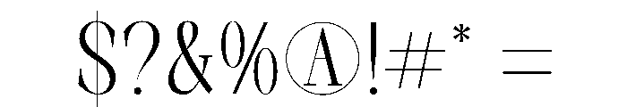 Scarfi Modern Font OTHER CHARS