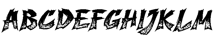 Scarfire Textured Font UPPERCASE