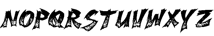 Scarfire Textured Font UPPERCASE