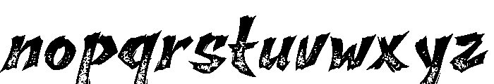 Scarfire Textured Font LOWERCASE