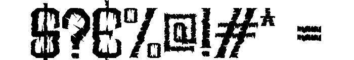 Scarven Regular Font OTHER CHARS