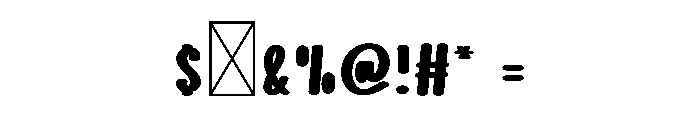Scary Dreams Font OTHER CHARS