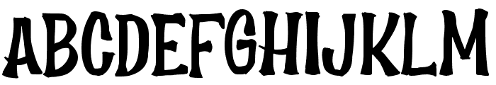 Scary House Font UPPERCASE