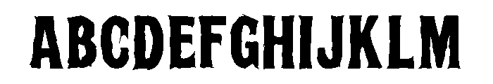 Scary PERSONAL USE ONLY! Font UPPERCASE