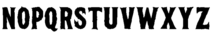 Scary PERSONAL USE ONLY! Font UPPERCASE