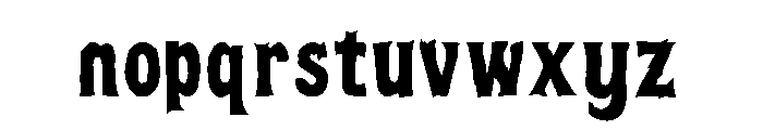 Scary PERSONAL USE ONLY! Font LOWERCASE