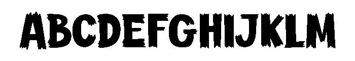 ScaryFeet Font UPPERCASE