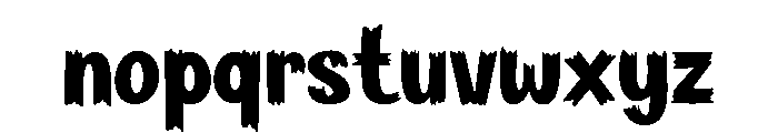 ScaryFeet Font LOWERCASE
