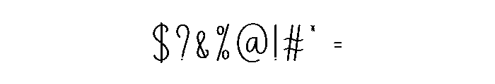 Scenario Font OTHER CHARS