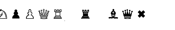 Schach Light Regular Font LOWERCASE
