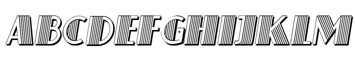 Schaeffer Italic Font UPPERCASE
