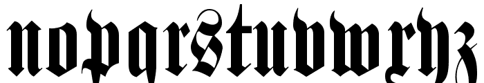 Schmale Halbfette Fraktur Font LOWERCASE