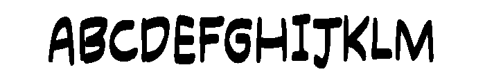 School Essay Regular Font UPPERCASE