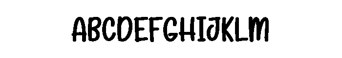School Farmhouse Font UPPERCASE