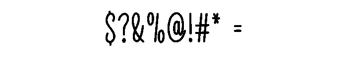School Handmade1 Font OTHER CHARS