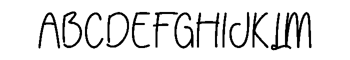 School Handmade1 Font UPPERCASE