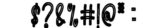 School Horror Font OTHER CHARS