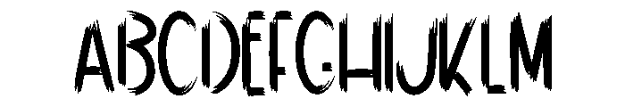 School Horror Font UPPERCASE