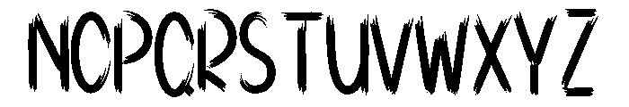 School Horror Font UPPERCASE