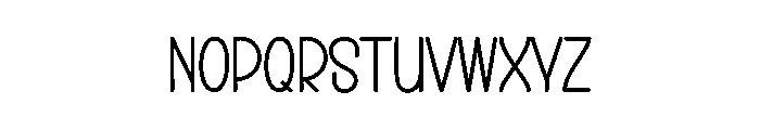 School Notebook Font LOWERCASE