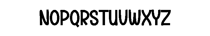 School Summer Font LOWERCASE