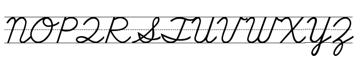 SchoolScriptDashed Font UPPERCASE