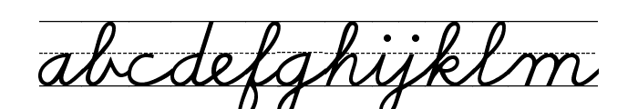 SchoolScriptDashed Font LOWERCASE
