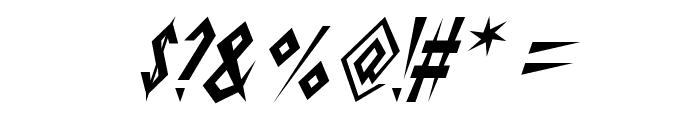 Schrill AOE Oblique Font OTHER CHARS
