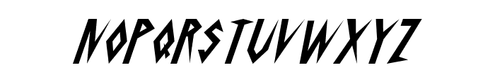 Schrill AOE Oblique Font LOWERCASE