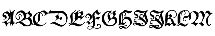 Schwabacher Font UPPERCASE