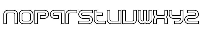 Sci Fied X Outline Font LOWERCASE