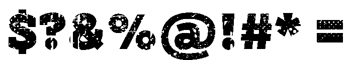Scoria Regular Font OTHER CHARS