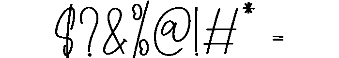 Scotching Font OTHER CHARS