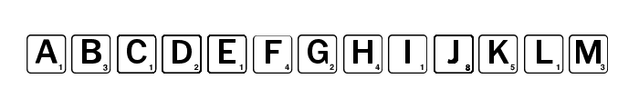Scrabbles normal Font LOWERCASE