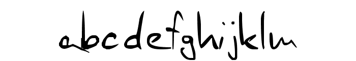 Scrages_handwrite Font LOWERCASE