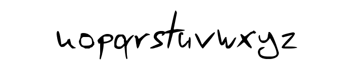 Scrages_handwrite Font LOWERCASE