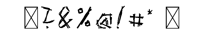 Scratch-SM Bold Font OTHER CHARS