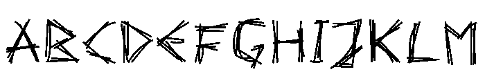 Scratch-SM Bold Font UPPERCASE