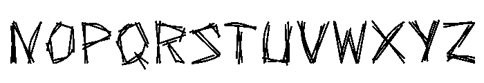 Scratch-SM Bold Font UPPERCASE