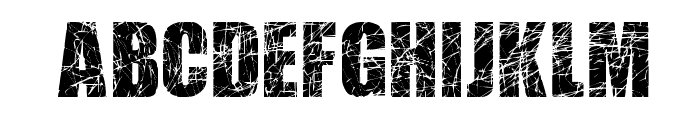 Scratched Letters Font UPPERCASE