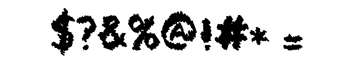 Scratchers Font OTHER CHARS